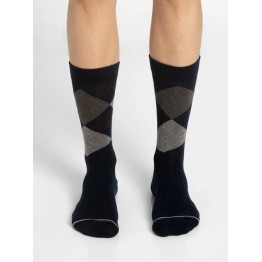 Colorblocked Calf Length Socks for Men